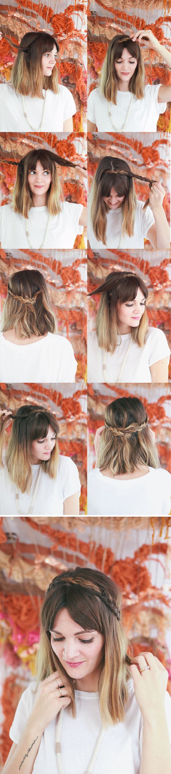 Braided Hair for Mid-length Hair via