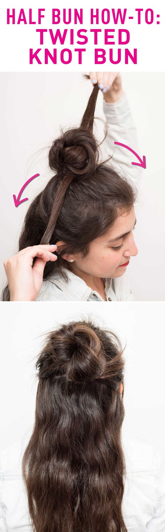 Top Twisted Knot Bun via