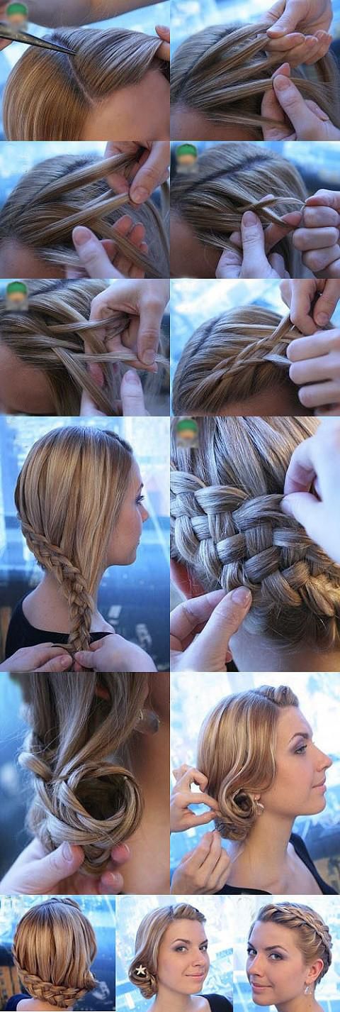 Wrap Around Braid and Wrap Around Bun via