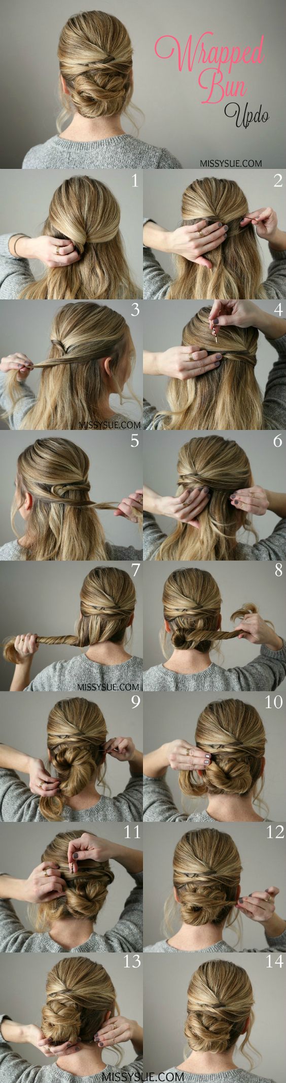 Wrapped Bun Updo