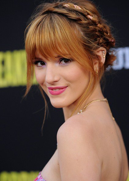 Bella Thorne Crown Braid via