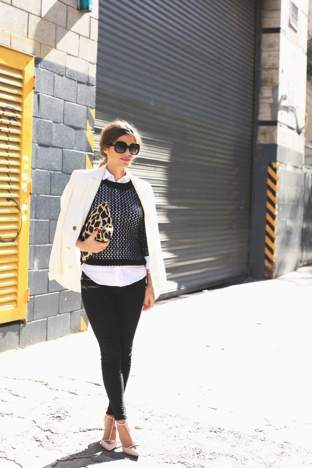 Black and White Outfit via