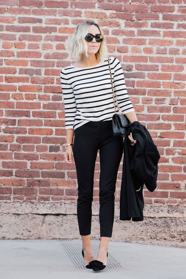 Black and White Outfit via