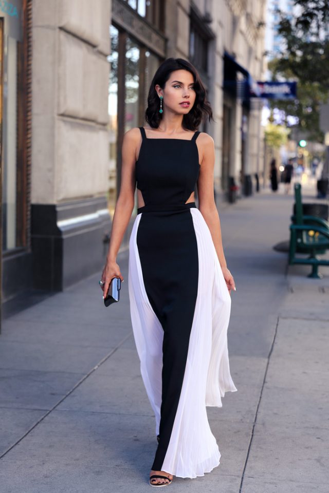 Black and White Tank Dress via