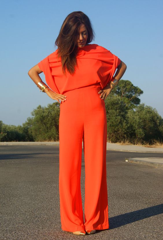 Bright Color Jumpsuit via