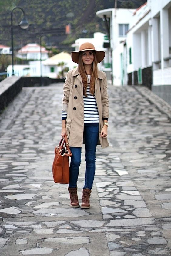 Button Trench Coat via