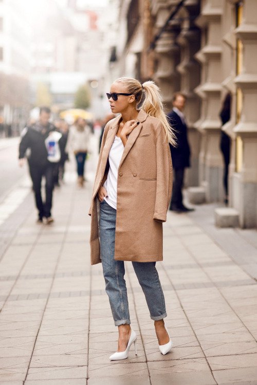 Camel Trench Coat via