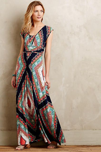 Geometric Maxi Dress via