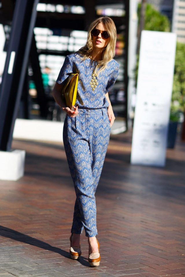 Geometry Patterned Jumpsuit via