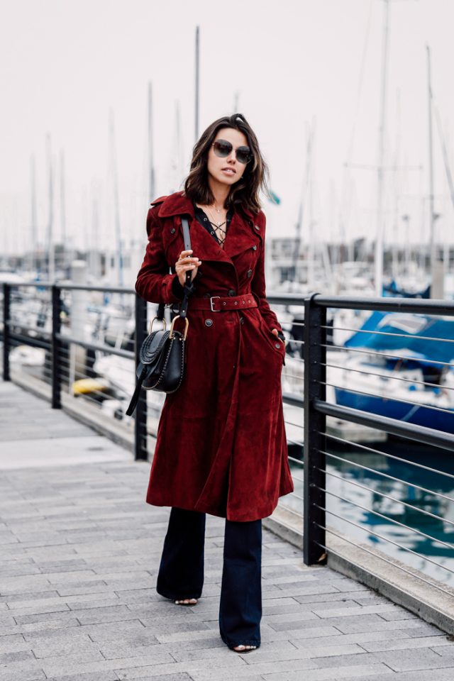 Red Trench Coat via