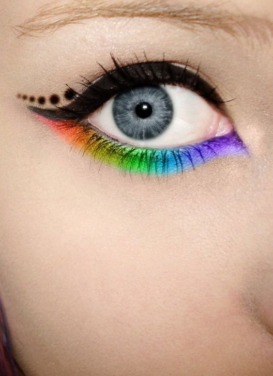 Tips on How to Wear Rainbow Makeup - Rainbow Makeup Ideas