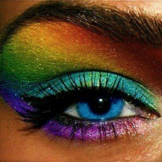 rainbow eye makeup