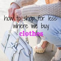 7 Ways to Save Money Shopping For Clothes