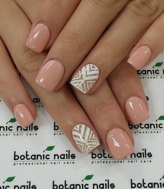 beige-nails-with-stylish-patterns via