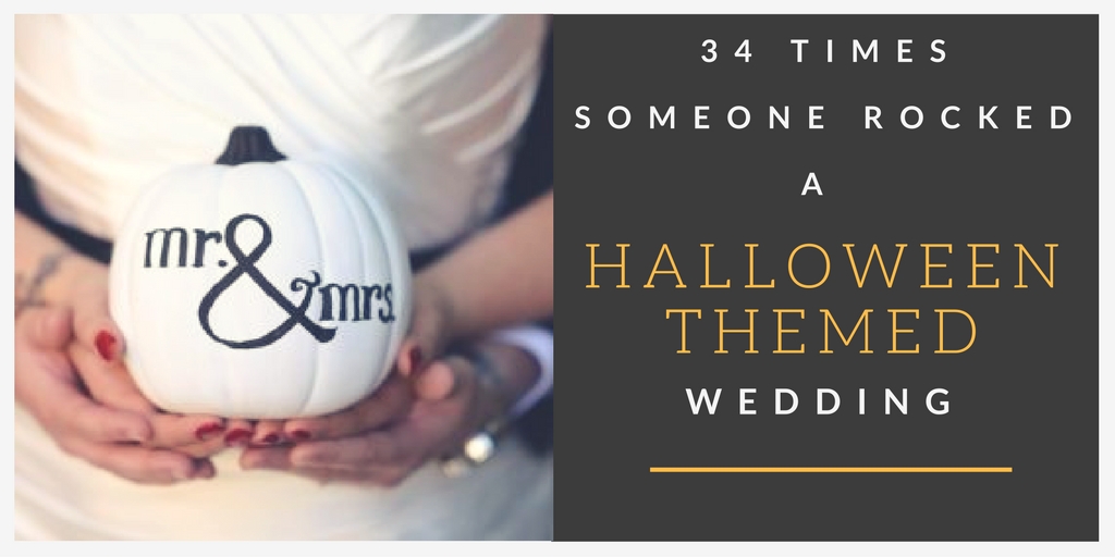 34 Times Someone Rocked A Halloween Wedding Theme