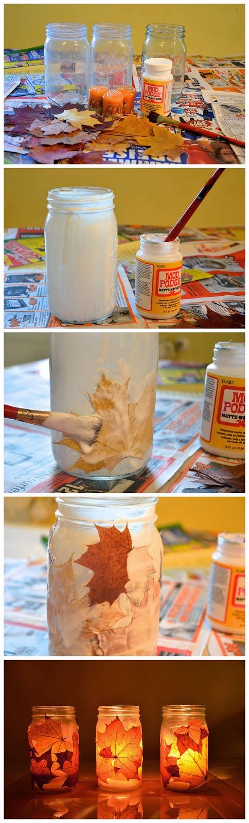 mason-jar-candle-holders via