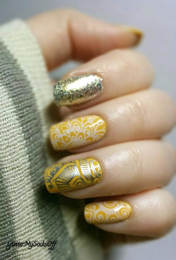mustard-and-sliver-stamping via
