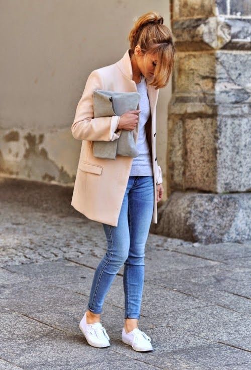 peach-coat-and-simple-basic via