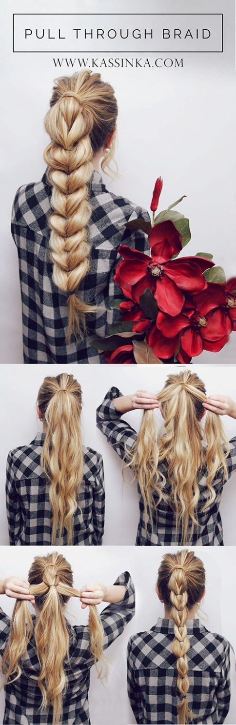 pull-through-braid via