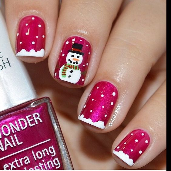 snowman-nails via