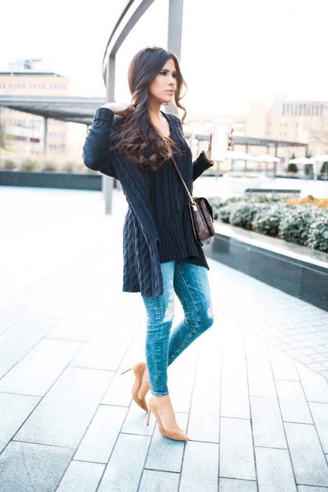 teal-sweater-and-jeans via