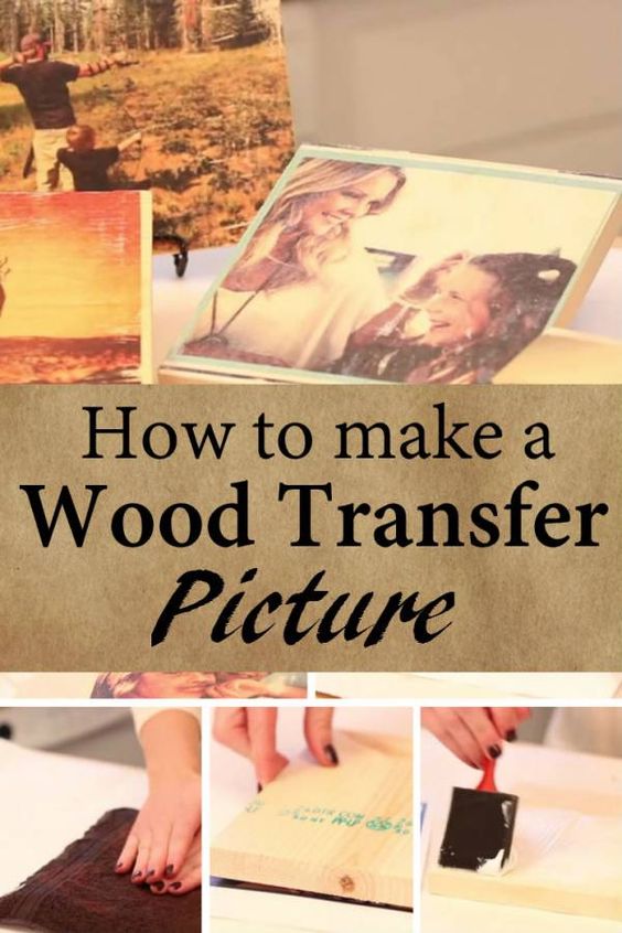 12 DIY Ideas to Transfer Photos to Wood - Pretty Designs