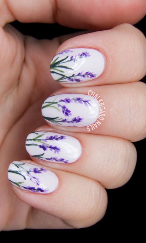 Lavender Manicure