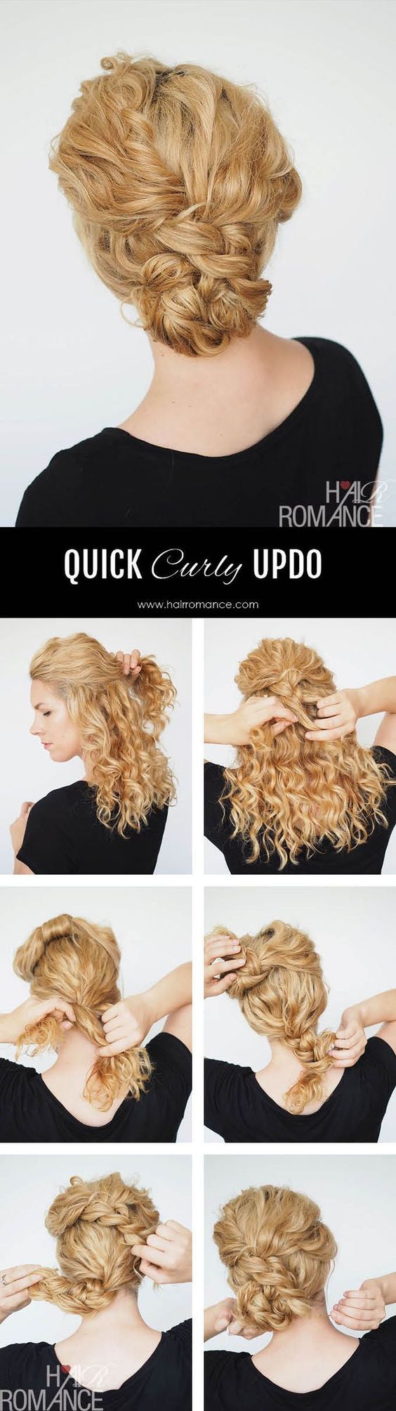 16 Easy Updo Hair Tutorials for the Season - Pretty Designs