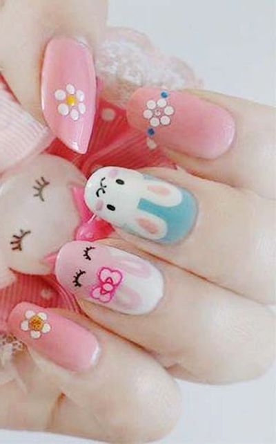 Adorable Bunny Nails