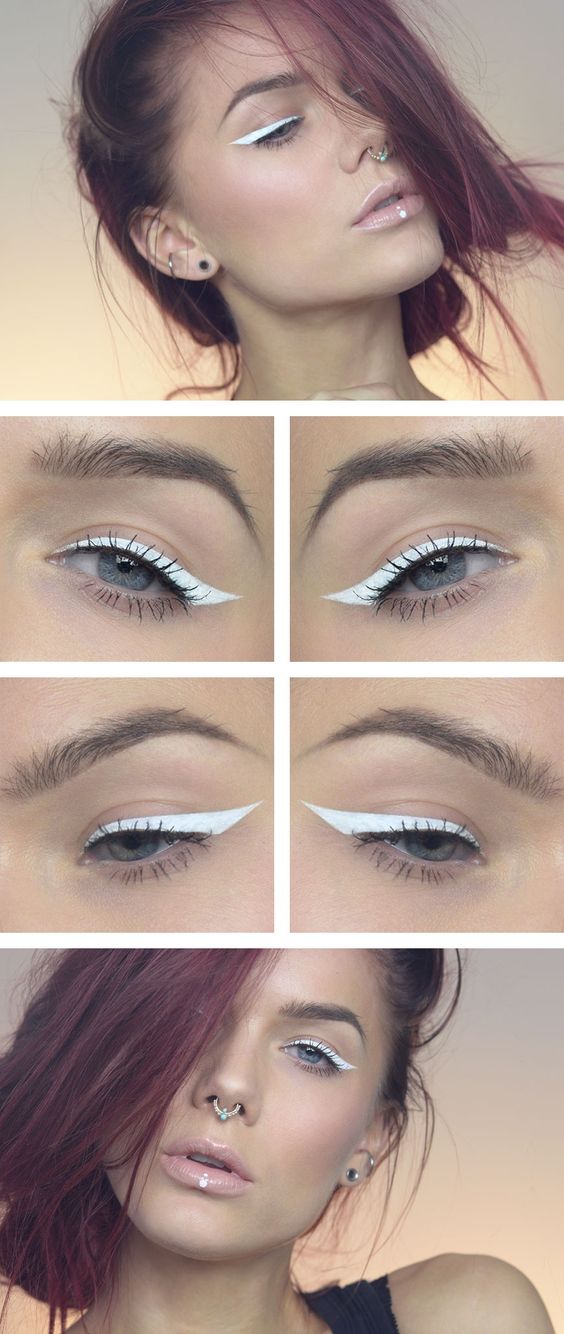 How to Pull Off White Makeup Accents