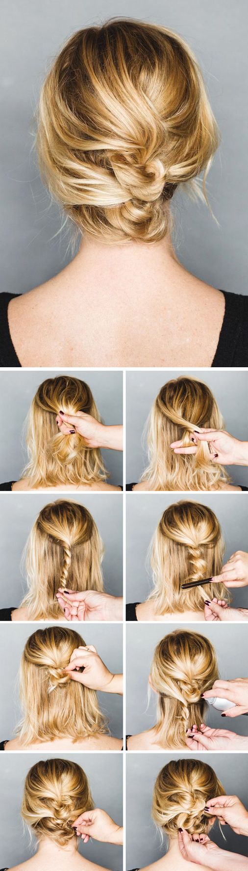 18 Pretty Simple Bun Hairstyles Tutorials