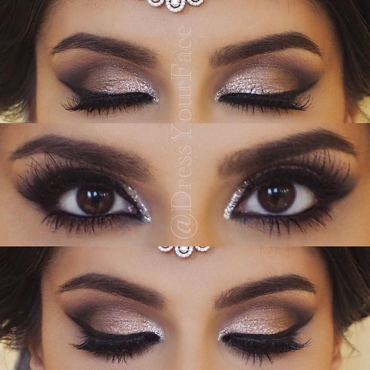 evening eye makeup for brown eyes