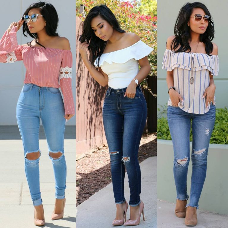 How to Pull Off Off The Shoulder Shirts - Pretty Designs