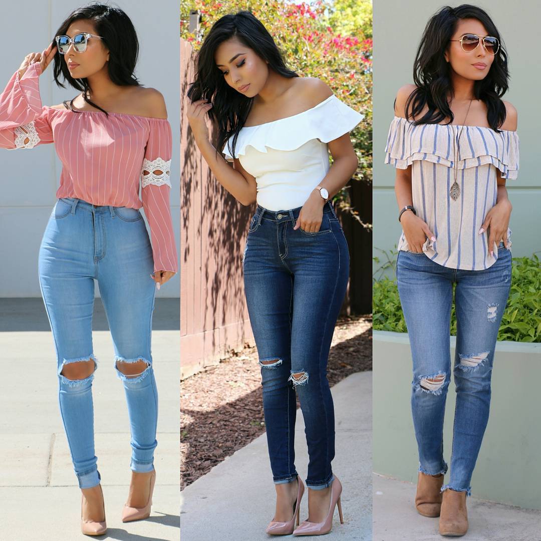 How to Pull Off Off The Shoulder Shirts