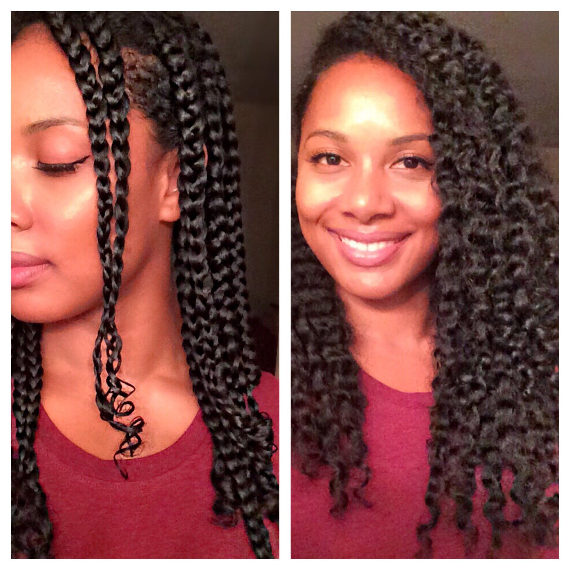 Braid-out on natural hair