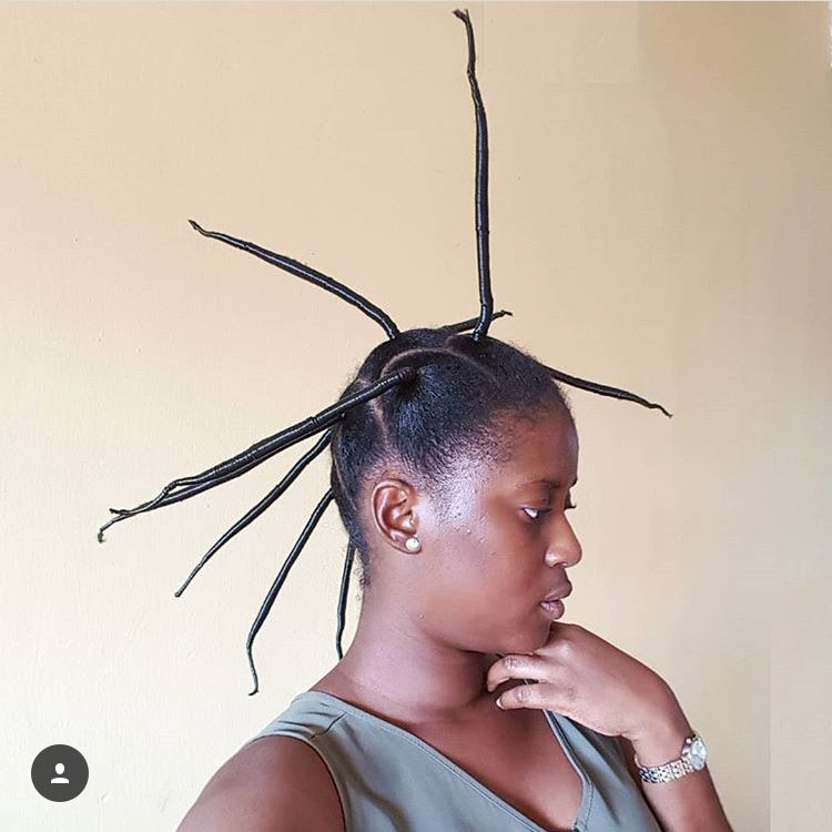 African threading natural hair