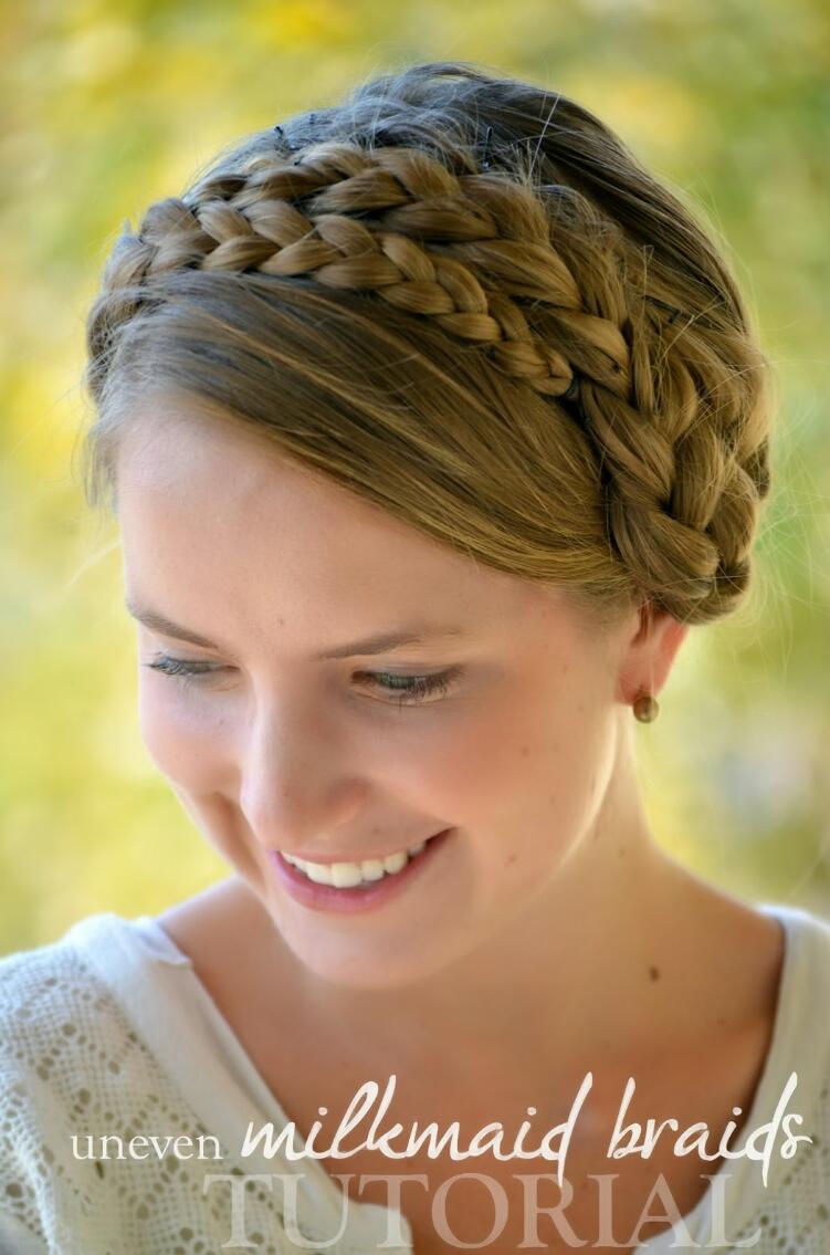 Step by step Milkmaid Braid Tutorials