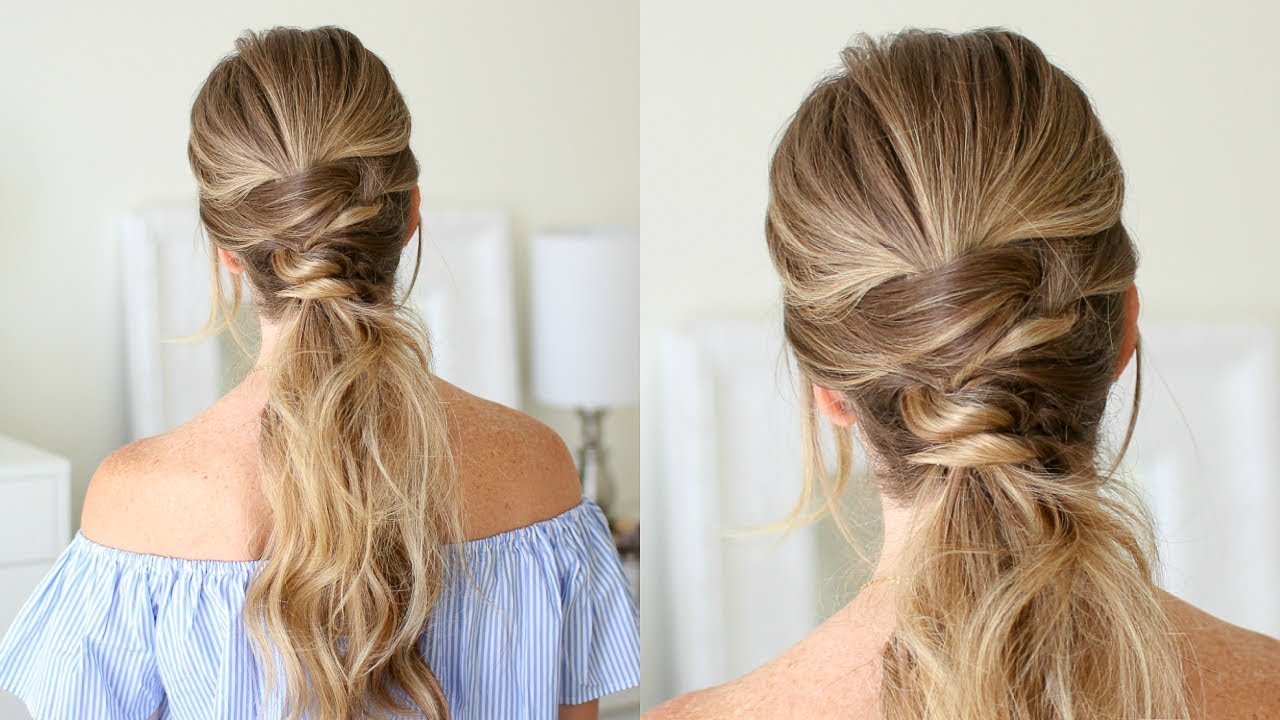 Wrapped ponytail