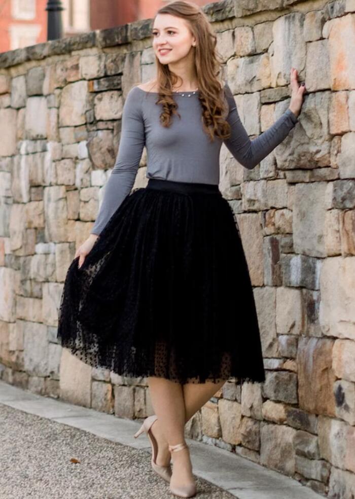 Tulle Skirt outfit ideas 2