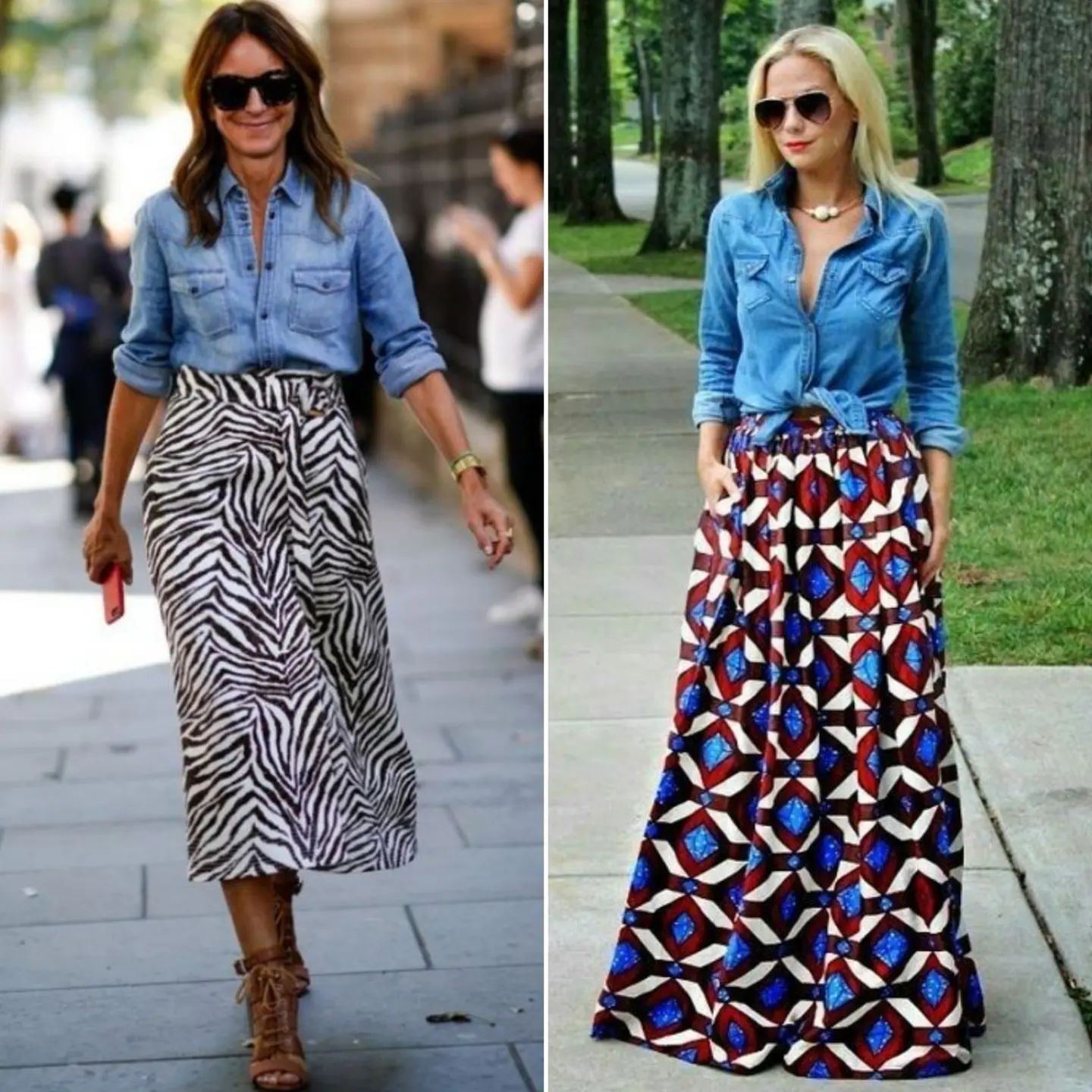 how to style denim skirt 11