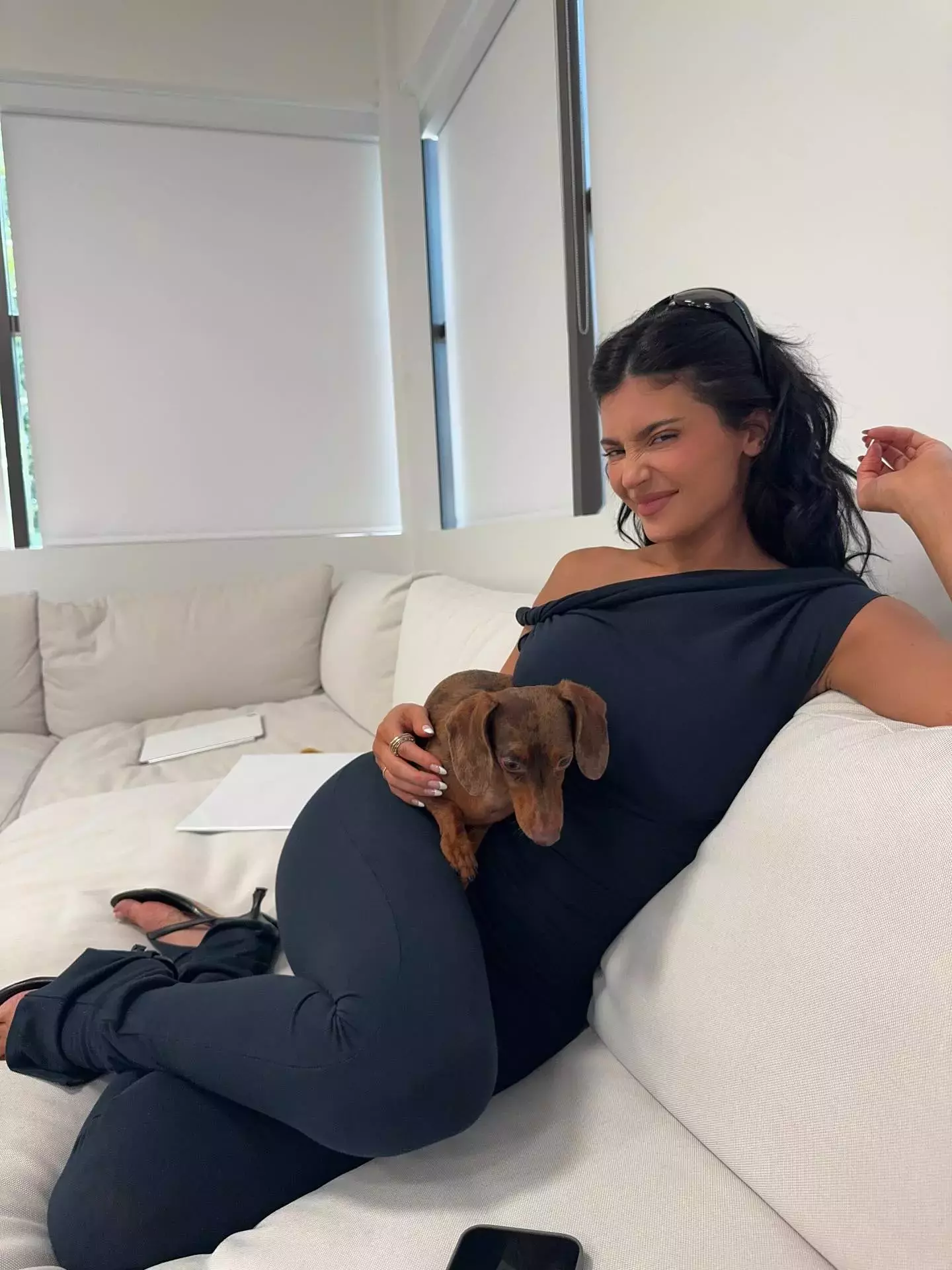 Kylie Jenner black outfit style